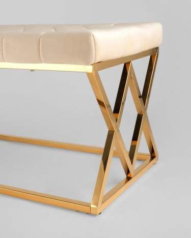 Банкетка Stool Group ИНСИГНИЯ велюр Бежевый