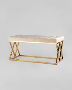 Банкетка Stool Group ИНСИГНИЯ велюр Бежевый
