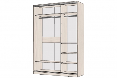 Шкаф-купе 2-х дверный Народная мебель Виктория 1600х584х2300, Бодега светлая 16ДЗЗЗДЗЗЗ-ПЯ-Бс 310-445