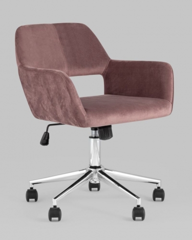 Стул офисный Stool Group Ross велюр Розовый