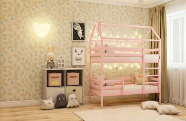 Кровать-домик RooRoom RooRoom кд-77Р Розовый