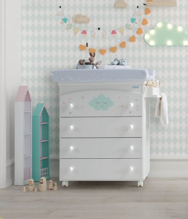 Комод пеленальный Micuna Micuna Lili B-970 White Stars Grey