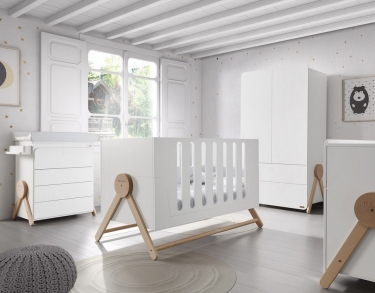 Кроватка 140x70 Micuna Micuna Swing Big White/Waterwood
