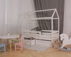 Кровать-домик RooRoom RooRoom кд-3С с ящиками Серый