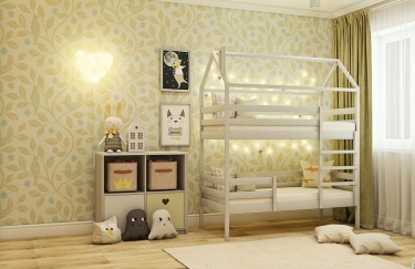 Кровать-домик RooRoom RooRoom кд-77С Серый