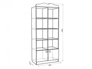 Кровать Мебельсон Фэнтези MDF-07 Белый рамух