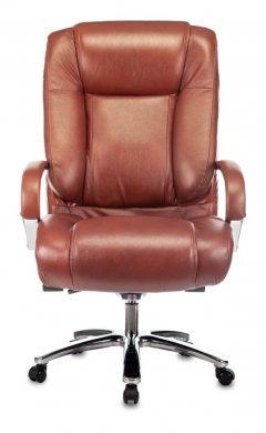 Кресло руководителя Бюрократ Бюрократ T-9925SL кожа Светло-коричневый Leather Eichel