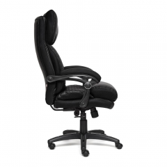 Кресло Tetchair CHIEF кож/зам/ткань, черный/черный стеганный/черный, 36-6/36-6/11