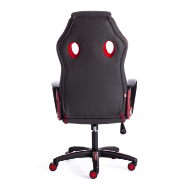 Кресло Tetchair RACER кож/зам/ткань, металлик/красный, 36/08