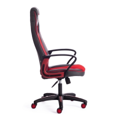 Кресло Tetchair RACER кож/зам/ткань, металлик/красный, 36/08
