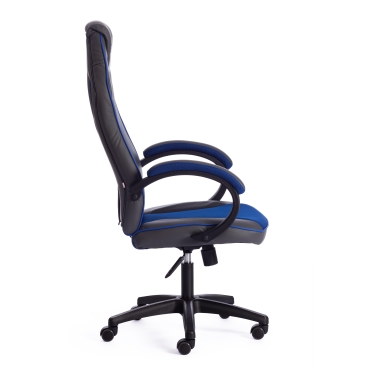 Кресло Tetchair RACER GT new кож/зам/ткань, металлик/синий, 36/10