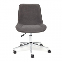Кресло Tetchair STYLE флок , серый, 29