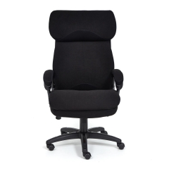 Кресло Tetchair DUKE флок/ткань, черный/черный , 35/TW-11