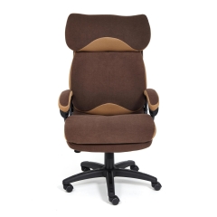 Кресло Tetchair DUKE флок/ткань, коричневый/бронза, 6/TW-21