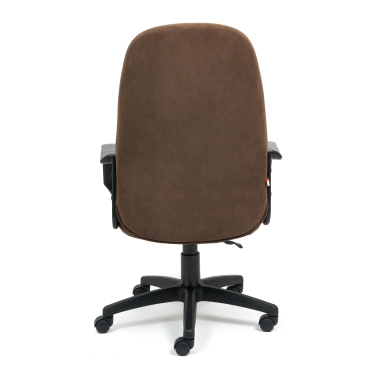 Кресло Tetchair LEADER флок , коричневый, 6