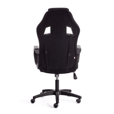 Кресло Tetchair DRIVER 22 флок/ткань, черный/серый, 35/TW-12