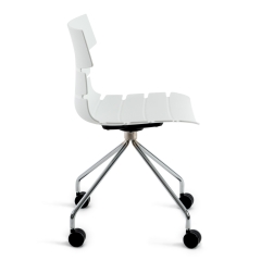 Стул офисный Tetchair HANSEN mod. 606-1 Белый/хром