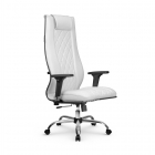 Кресло руководителя Метта Мetta L 1m 50M/2D Infinity Easy Clean MPES Комплект 5 Молочное