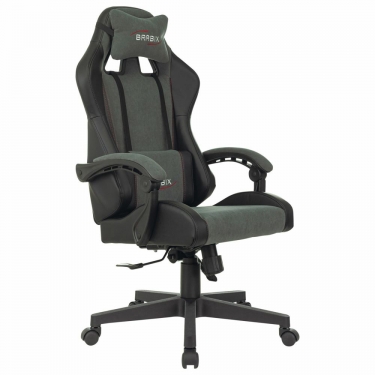 Кресло компьютерное BRABIX BRABIX Striker GM-121 экокожа/велюр Черное/серое