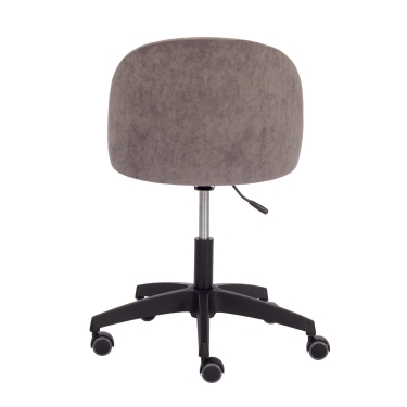 Кресло Tetchair MELODY PLT флок , серый, 29