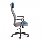 Кресло Tetchair AVIATOR флок, ткань , синий/серый/серый, 32/29/W2-1