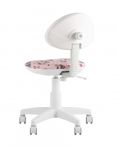 Кресло компьютерное детское Stool Group УМКА Girls пластик белый