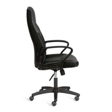 Кресло Tetchair INTER 24 кож/зам/ткань, черный/серый, 36-6/207/TW-12/TW-11