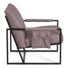 Кресло Tetchair Charli LUX/Чарли Люкс велюр/букле, VT shape wood rose, 70х80х82 см