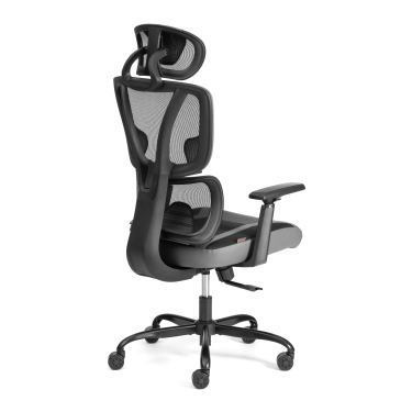 Кресло Tetchair iCobra ткань / иск. кожа, черный / серый