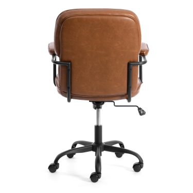 Кресло Tetchair ALPHA иск. кожа, Brown коричневый