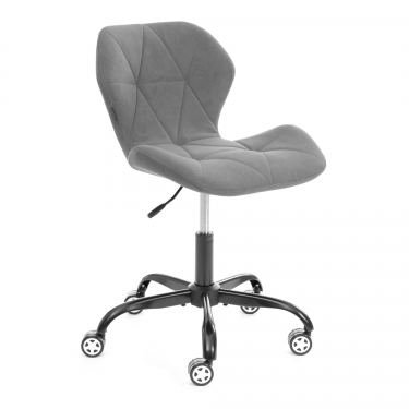 Кресло офисное Tetchair SELFI metalBL велюр, серый, 29