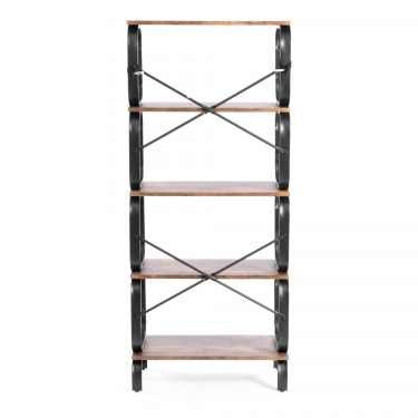 Стеллаж Tetchair WS-04 60x30x140 см, burnt