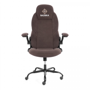 Кресло геймерское Tetchair BAZUKA metalBL велюр, коричневый, 6