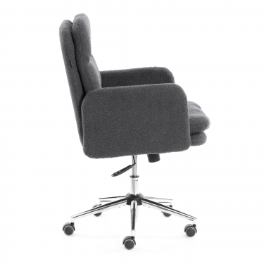 Кресло Tetchair Dover хром букле, серый, barni grey