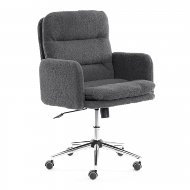 Кресло Tetchair Dover хром букле, серый, barni grey