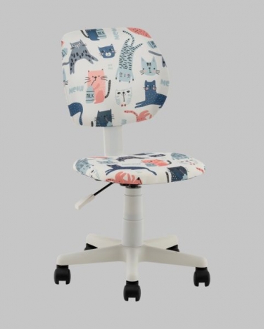 Кресло Stool Group ЛОЛО Cats пластик белый