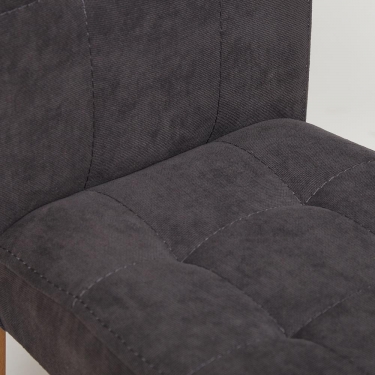 Стул Tetchair DITTA Бук, 1010650440, ножки натуральный , ткань серый панда 37