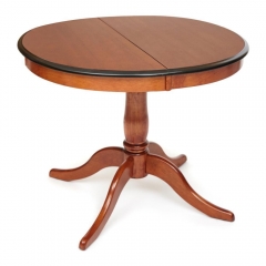 Стол раскладной Tetchair Siena SA-T4EX дерево гевея/мдф, 90+30х90х75см, MAF Brown