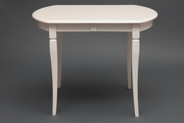 Стол раскладной Tetchair Modena MD-T4EX дерево гевея/мдф, 100+29х75х75 см, ivory white слоновая кость 2-5