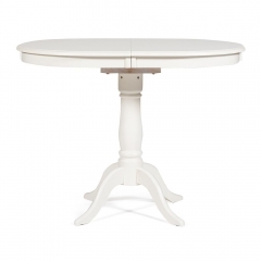 Стол раскладной Tetchair Solerno ME-T4EX дерево гевея/мдф, 70х100+29х75см, ivory white слоновая кость 2-5