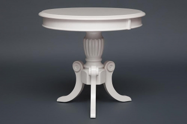 Стол Tetchair MEEN MO-ET дерево гевея/мдф, 59х59х55см, ivory white слоновая кость 2-5