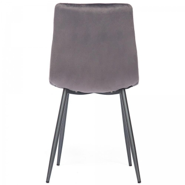 Стул Tetchair DUBLIN mod. 7066 металл,ткань, 45 х 56 х 88 х 51 см, серый вельвет/антрацит, G062-40