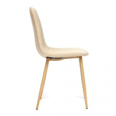 Стул Tetchair BREEZE mod. 4724 металл/ткань, 44х48х87см, бежевый/натуральное дерево