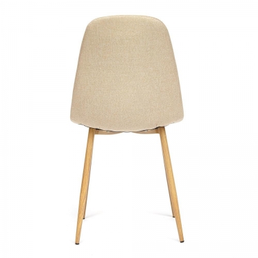 Стул Tetchair BREEZE mod. 4724 металл/ткань, 44х48х87см, бежевый/натуральное дерево