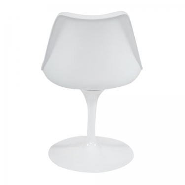 Стул Tetchair TULIP FASHION CHAIR mod.109 металл/пластик/PU, 48 x 55 x 81см, белый / красный