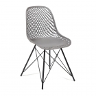 Стул Tetchair VINCENT mod. 8001 металл/пластик, 46,5 х 53 х 83,5 см, серый/черный