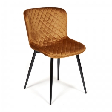 Стул Tetchair QUINCY mod. 8272 металл/ткань, 49х53х84,5 см, коричневый G-062-61/черный