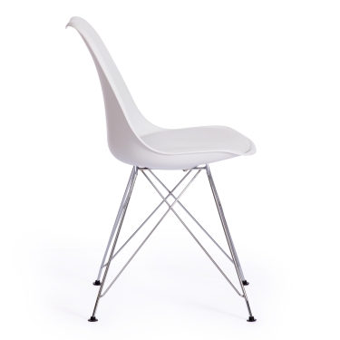 Стул Tetchair TULIP IRON CHAIR mod.EC-123 металл/пластик, 54,54883,5см, white белый