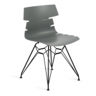 Стул Tetchair HANSEN mod. 622N пластик/металл, 51х47х80 см, высота до сиденья 45 см, серый/черный