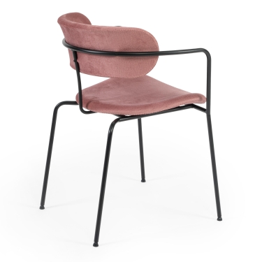 Кресло Tetchair VALKYRIA mod. 711 ткань/металл, 55х55х80 см, высота до сиденья 48 см, бежевый barkhat 5/черный